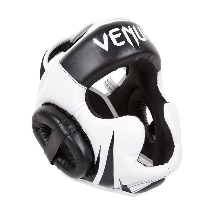 Casco da boxe Venum Challenger - bianco / nero