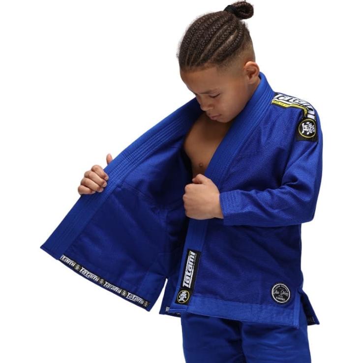 Kimono BJJ Tatami Nova Absolute bambino blu + Cintura Bianco Kid